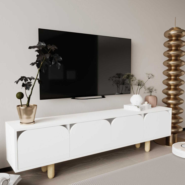 Meuble TV en aggloméré Lazio - HANAH HOME