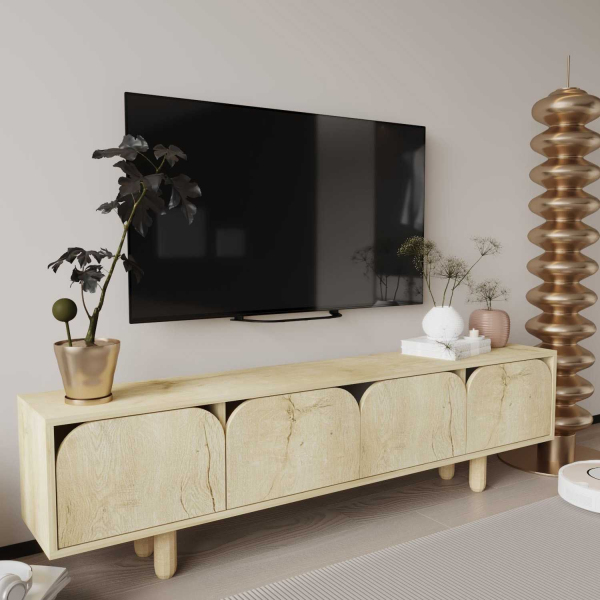 Meuble TV en aggloméré Lazio - HANAH HOME