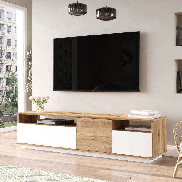 Meuble TV en aggloméré Lise - HANAH HOME