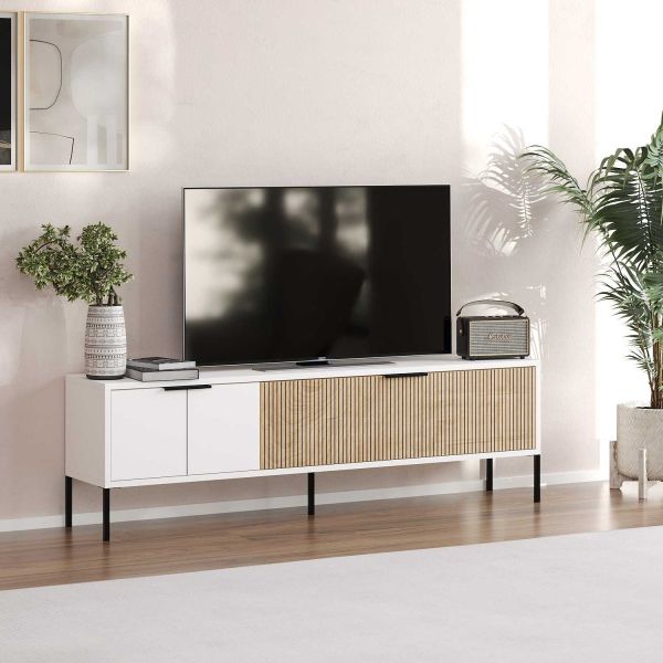 Meuble TV en aggloméré Noah - HANAH HOME