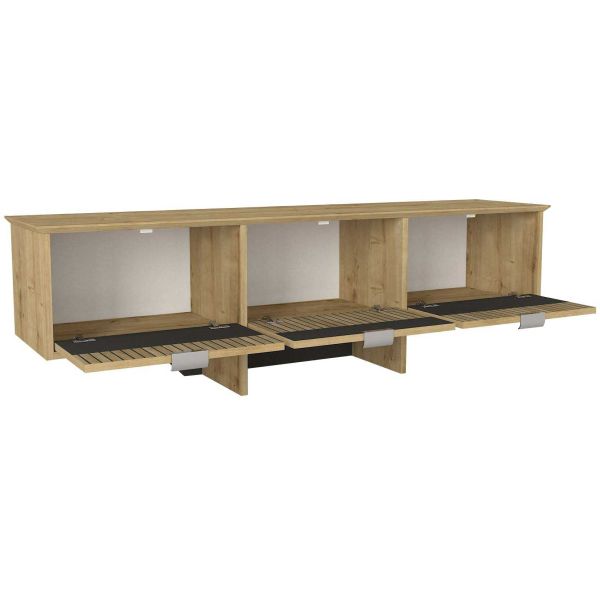 Meuble TV en aggloméré 150x35x 45,3 cm Poleth - 5