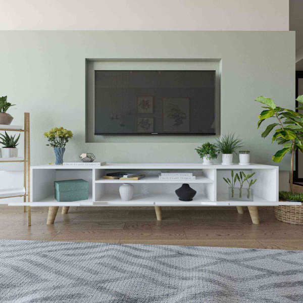 Meuble TV en aggloméré 180 x 29.8 x 48 cm Roma - 5