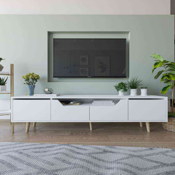 Meuble TV en aggloméré 180 x 29.8 x 48 cm Roma - 6