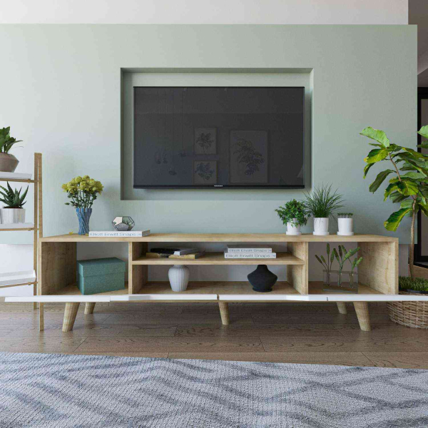 Meuble TV en aggloméré 180 x 29.8 x 48 cm Roma - 209