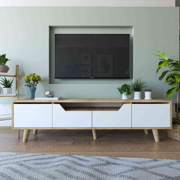 Meuble TV en aggloméré 180 x 29.8 x 48 cm Roma - 5