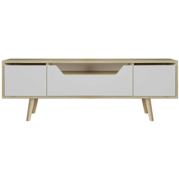 Meuble TV en aggloméré 150 x 29.8 x 53 cm Roma