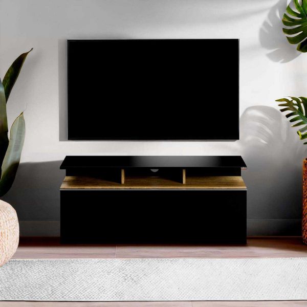 Meuble TV en aggloméré Titan - HANAH HOME