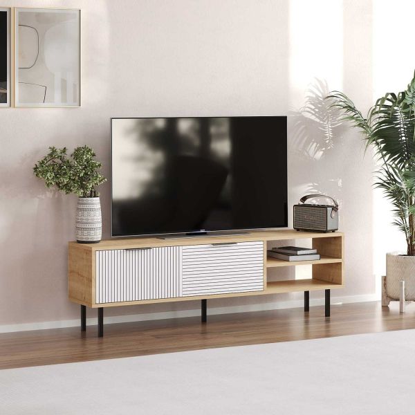Meuble TV en aggloméré Venus - HANAH HOME