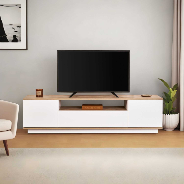 Meuble TV en aggloméré Veramont - HANAH HOME