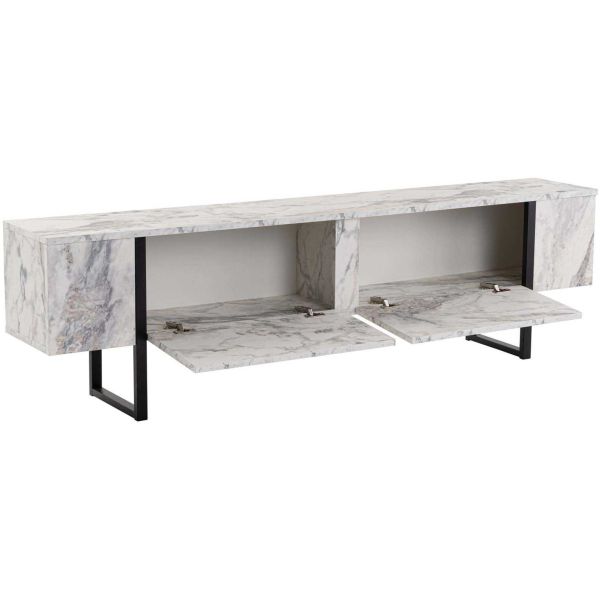 Meuble TV en aggloméré et métal Luxe - 149