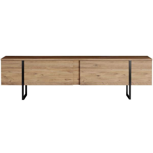Meuble TV en aggloméré et métal Luxe - 5