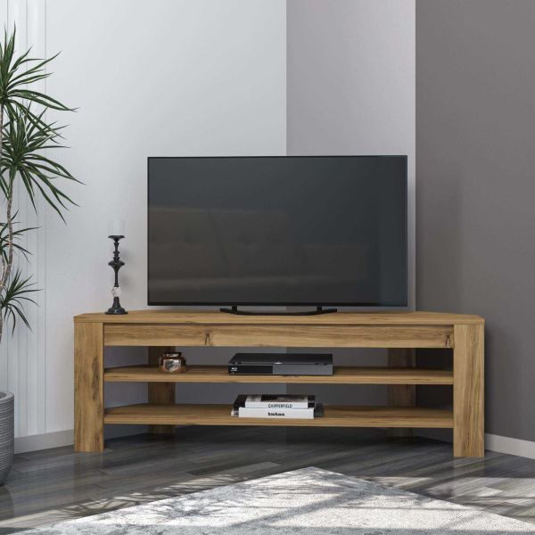 Meuble TV d'angle en aggloméré Corner - HANAH HOME