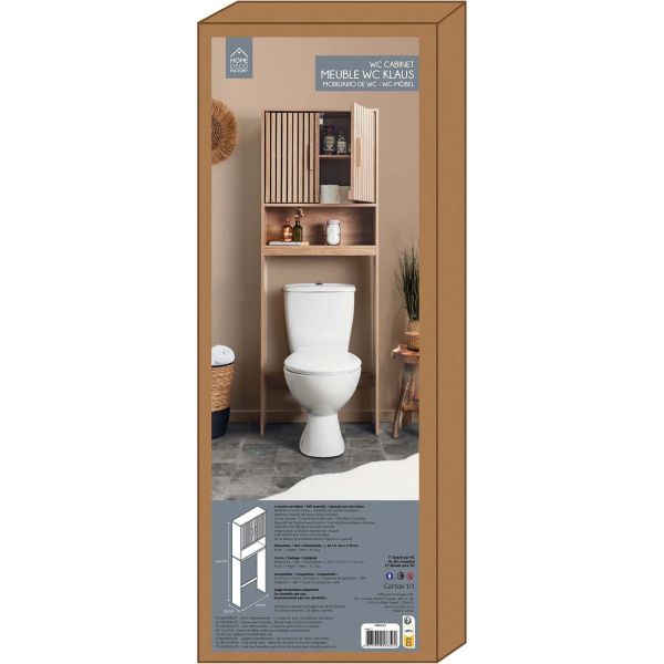 Meuble WC en bois Klaus - 7