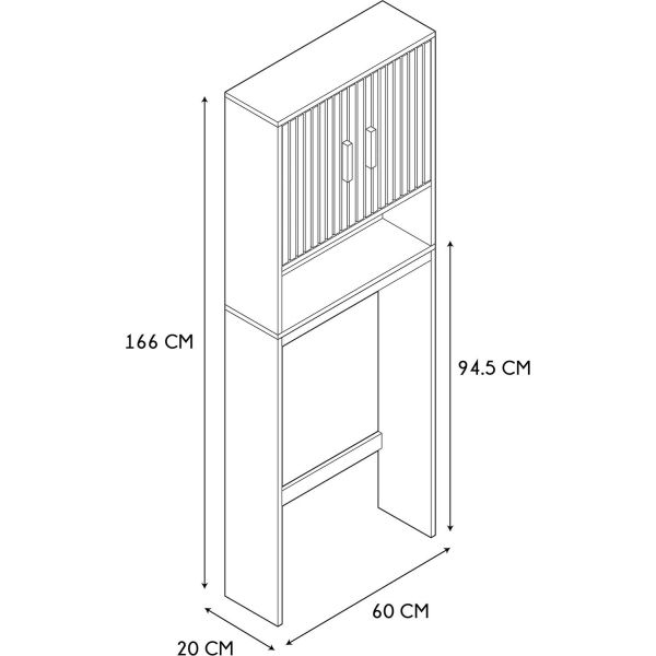 Meuble WC en bois Klaus - CMP-5043