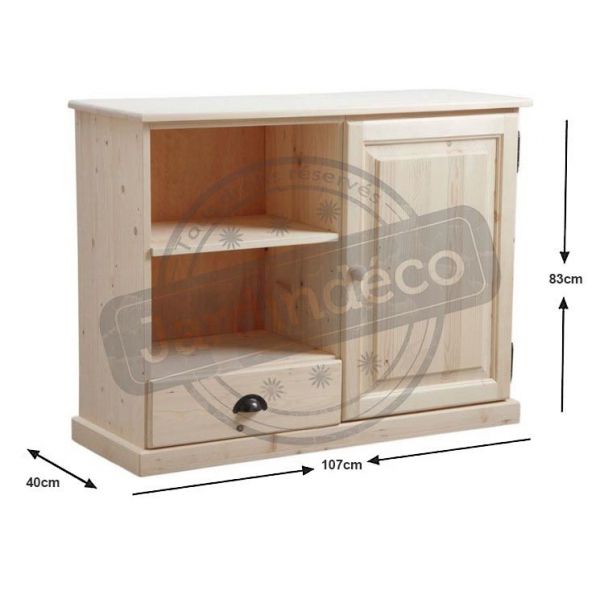 Meuble tv en bois brut - AUB-0367