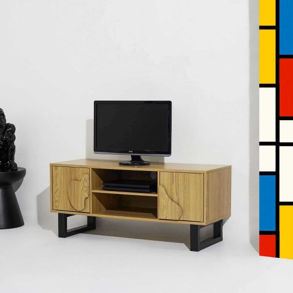 Meuble tv en bois et métal Calypso - 7
