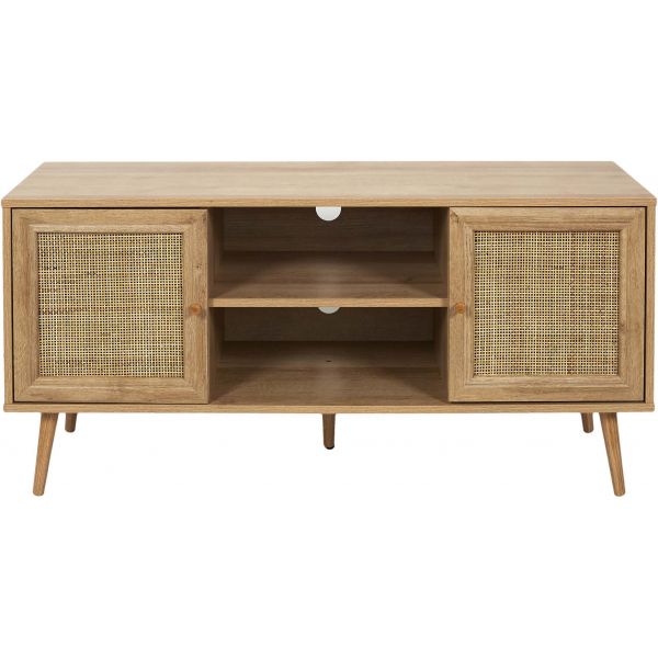 Meuble TV en bois 2 portes Bali - 164,90
