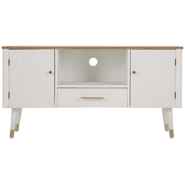 Meuble tv en bois 2 portes 1 tiroir Matera 117 x 40 x 60 cm - 279