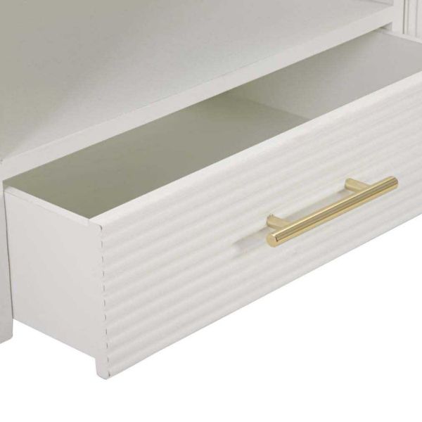 Meuble tv en bois 2 portes 1 tiroir Matera 117 x 40 x 60 cm - 7