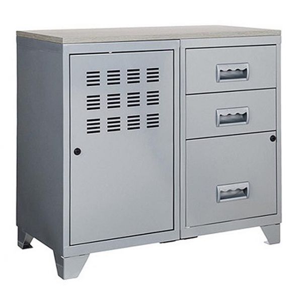 Caisson 3 Tiroirs Meuble Rangement Bureau Avec Compartiments