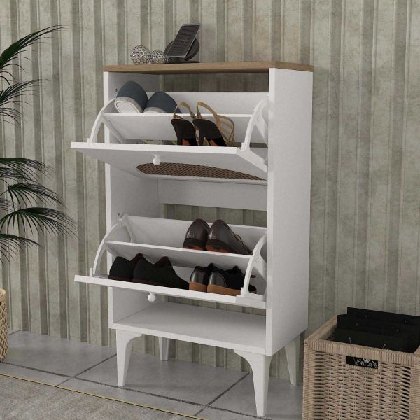 Meuble à chaussures en aggloméré Burio - HANAH HOME
