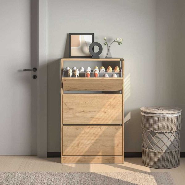 Meuble à chaussures en aggloméré Flat - HANAH HOME