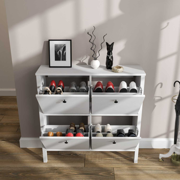 Meuble à chaussures en aggloméré Frannie - HANAH HOME