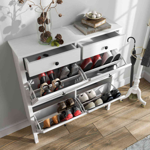 Meuble à chaussures en aggloméré Frannie - HANAH HOME