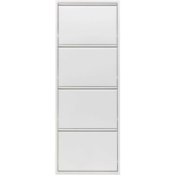 Meuble à chaussures en métal blanc Cabinet