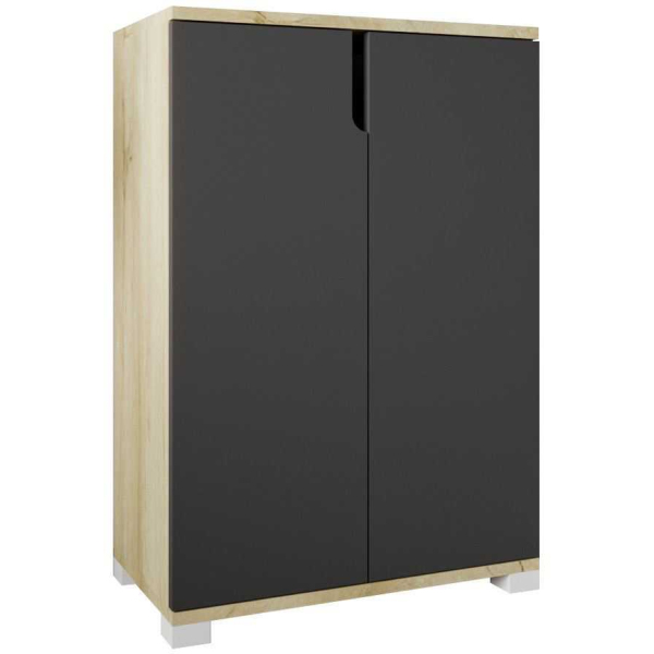 Meuble à chaussures 2 portes en aggloméré Venedik