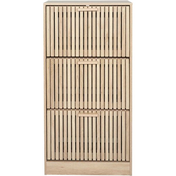 Meuble à chaussures 3 portes en bois Klaus - 89,90
