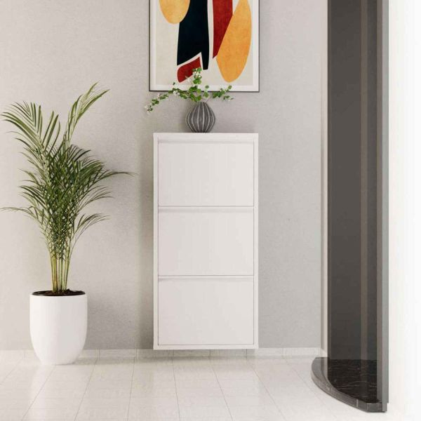 Meuble à chaussures 3 portes en métal - 7