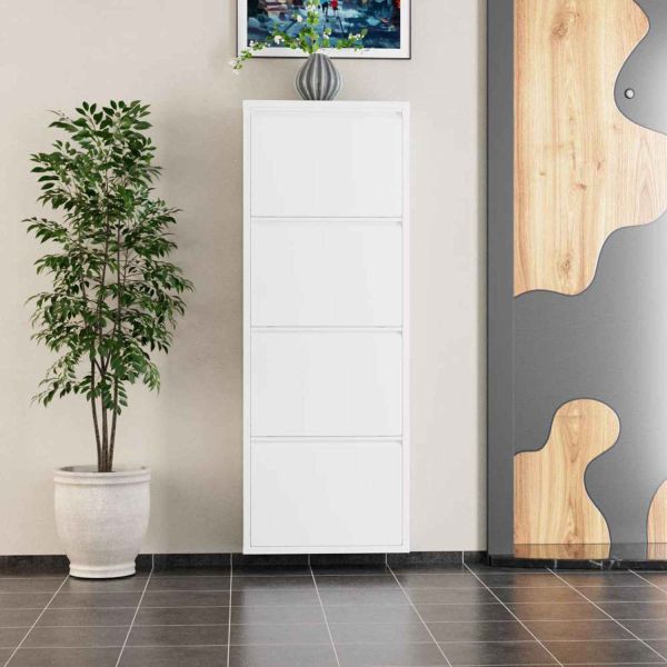 Meuble à chaussures 4 portes en métal - 7