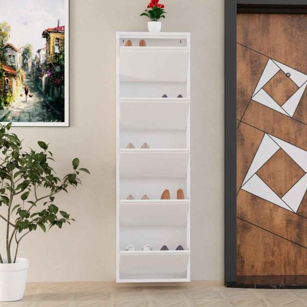 Meuble à chaussures 5 portes en métal - 6