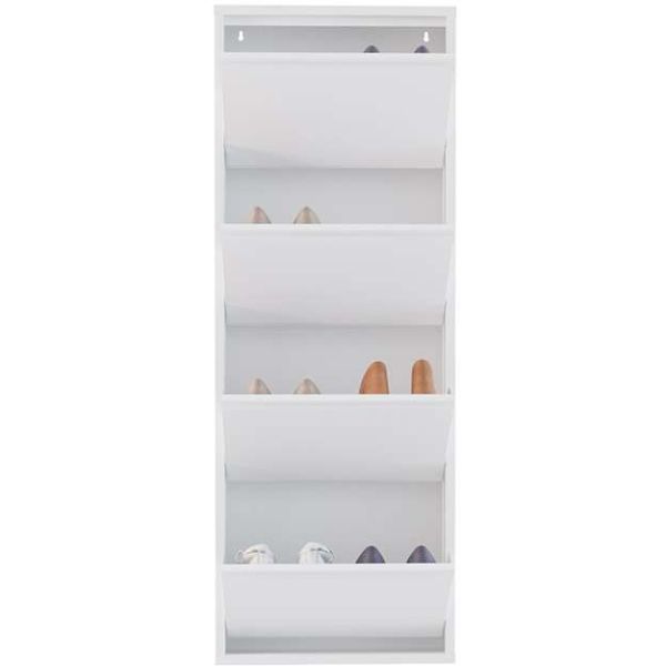 Meuble à chaussures 4 portes en métal - 119