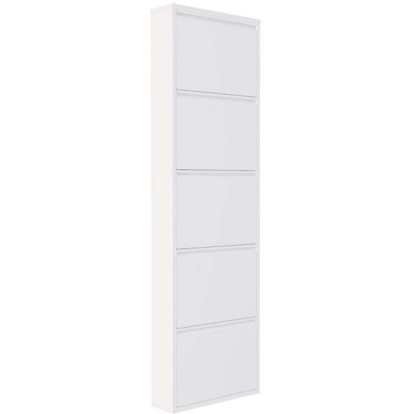 Meuble à chaussures 5 portes en métal
