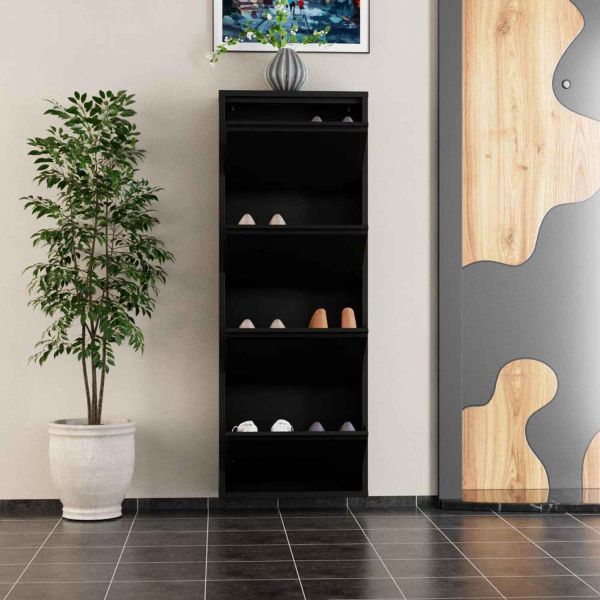 Meuble à chaussures 4 portes en métal - 6