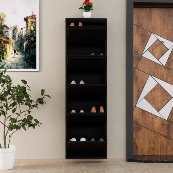 Meuble à chaussures 5 portes en métal - 6