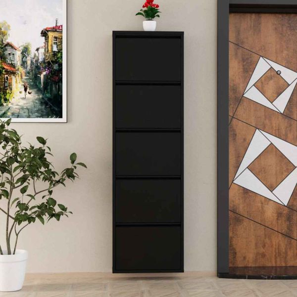 Meuble à chaussures 5 portes en métal - 7