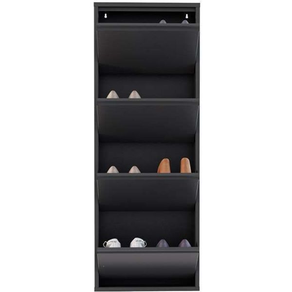 Meuble à chaussures 4 portes en métal - 119