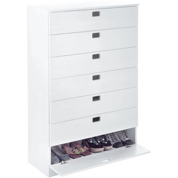 Meuble à chaussures vernis blanc - 183,20