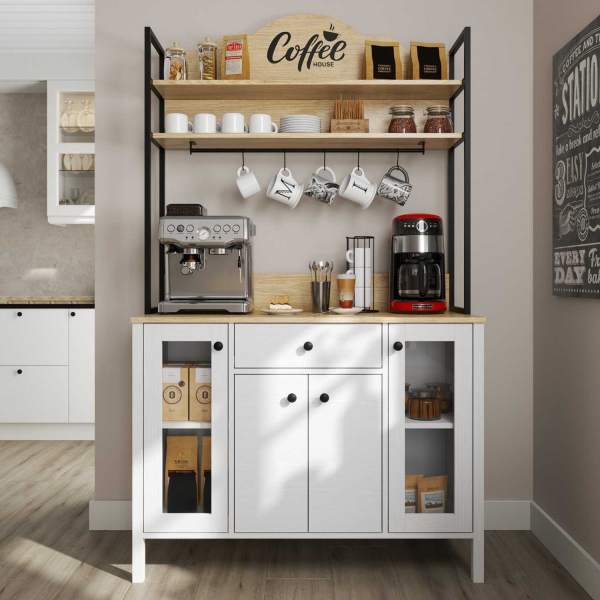 Meuble de cuisine bar à café 120 x 50 x 210 cm Frannie - 549