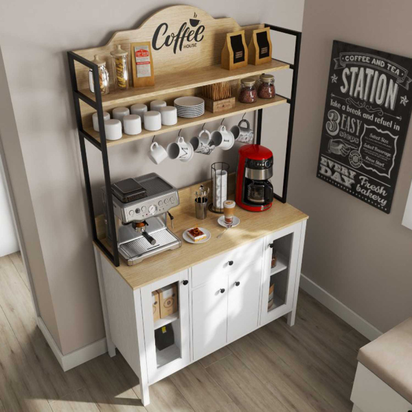 Meuble de cuisine bar à café 120 x 50 x 210 cm Frannie - 5