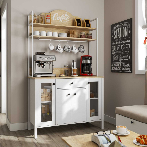 Meuble de cuisine bar à café 120 x 50 x 210 cm Frannie - 549