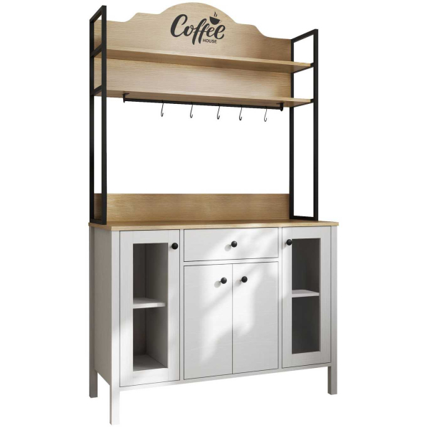Meuble de cuisine bar à café 120 x 50 x 210 cm Frannie