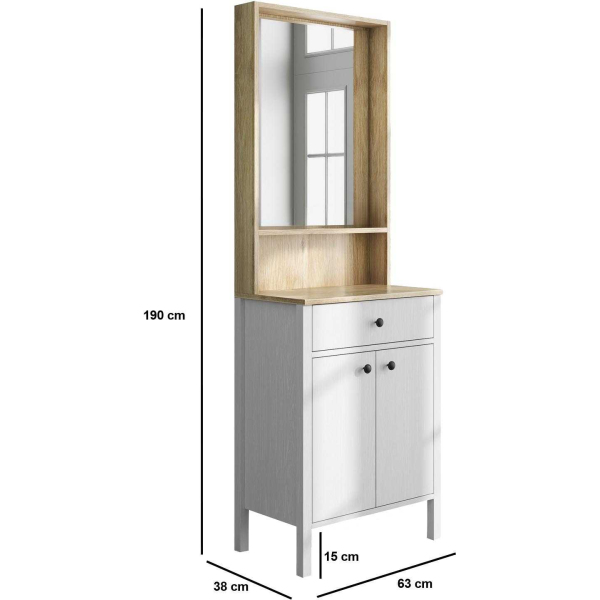 Meuble d'entrée en aggloméré Frannie - ASI-2224
