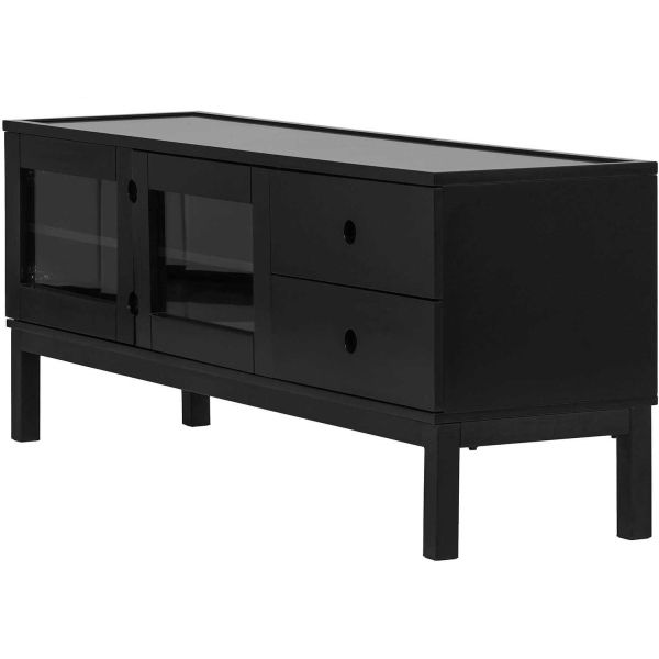 Meuble TV en médium noir Alcoa - 299