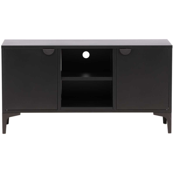 Meuble TV en métal noir Piring - VEN-1169