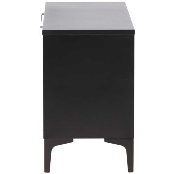 Meuble TV en métal noir Piring - 5