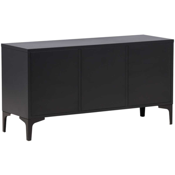 Meuble TV en métal noir Piring - 6